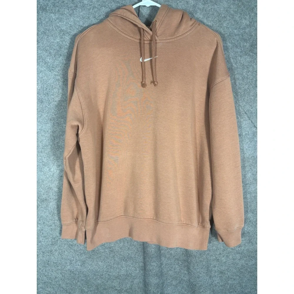 Nike Sportswear Essential Fleece Hoodie Madder Root Pink DJ7668-215 Womens Small
